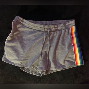 Impulsive Grey Rainbow Sweat-shorts